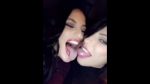 Tongue Action 2 Girls Share A VERY Passionate Kiss Together